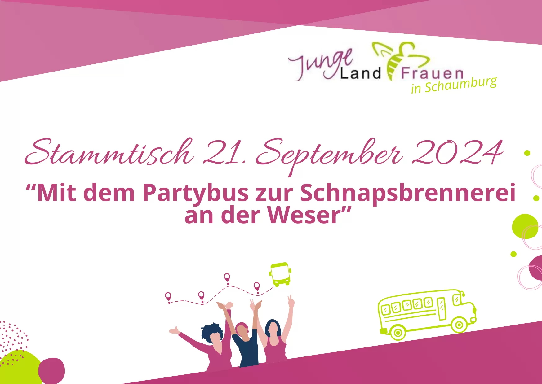 Mit dem Partybus zur Schnapsbrennerei an der Weser – 21. September 2024