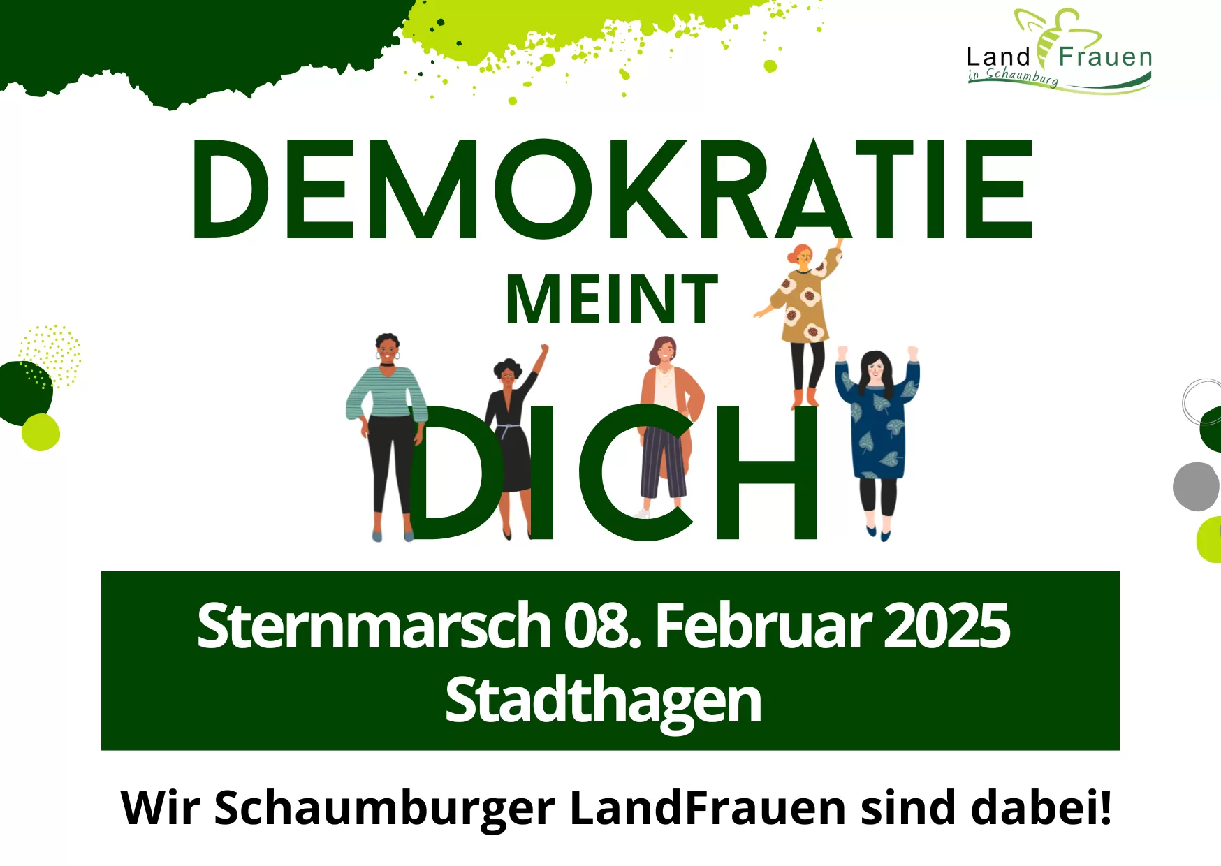 Demokratie meint Dich!